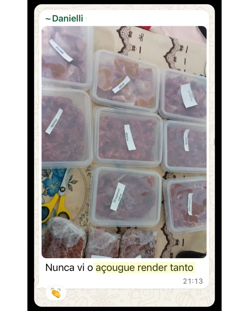 Depoimento de aluna do Congelamento Inteligente